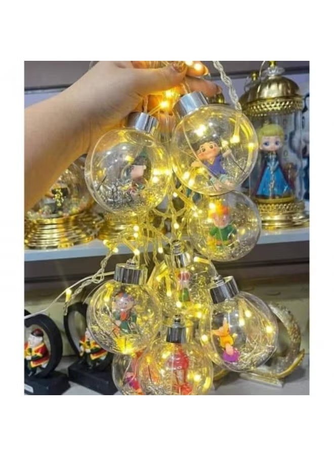 LED String Lights Balls Curtain - Ramadan Decoration - Image 3